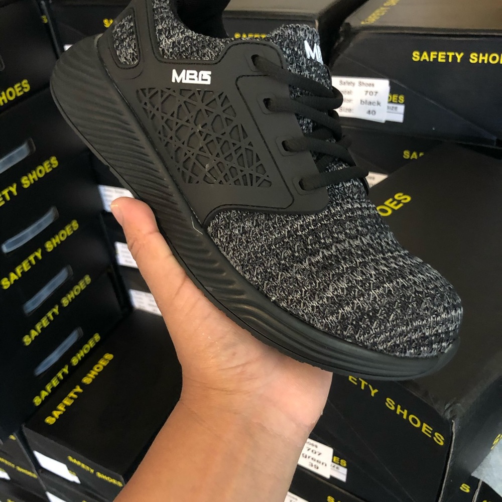 Men’s safety shoes with steel toe work sneakers lightweight anti slip comfort - Picture 6 of 6